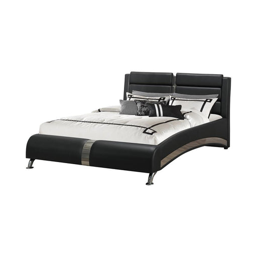 Havering Contemporary Black and White Upholstered Eastern King Bed - Premium Bed from Coaster Z2 Standard - Just $798! Shop now at Furniture Wholesale Plus  We are the best furniture store in Nashville, Hendersonville, Goodlettsville, Madison, Antioch, Mount Juliet, Lebanon, Gallatin, Springfield, Murfreesboro, Franklin, Brentwood