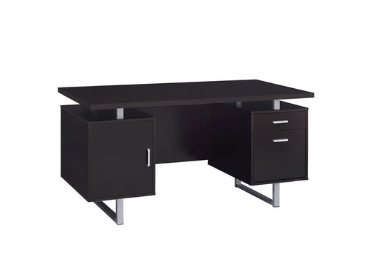 Glavan Contemporary Cappuccino Office Desk - Premium Desk from Coaster Z2 Standard - Just $298! Shop now at Furniture Wholesale Plus  We are the best furniture store in Nashville, Hendersonville, Goodlettsville, Madison, Antioch, Mount Juliet, Lebanon, Gallatin, Springfield, Murfreesboro, Franklin, Brentwood
