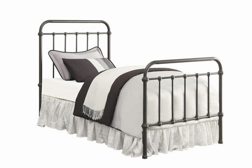 Livingston Transitional Dark Bronze Twin Bed - Premium Bed from Coaster Z2 Standard - Just $310! Shop now at Furniture Wholesale Plus  We are the best furniture store in Nashville, Hendersonville, Goodlettsville, Madison, Antioch, Mount Juliet, Lebanon, Gallatin, Springfield, Murfreesboro, Franklin, Brentwood
