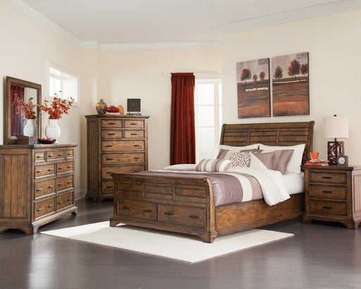 Elk Grove Rustic Vintage Bourbon Eastern King Bed - Premium Bed from Coaster Z2 Standard - Just $1338! Shop now at Furniture Wholesale Plus  We are the best furniture store in Nashville, Hendersonville, Goodlettsville, Madison, Antioch, Mount Juliet, Lebanon, Gallatin, Springfield, Murfreesboro, Franklin, Brentwood
