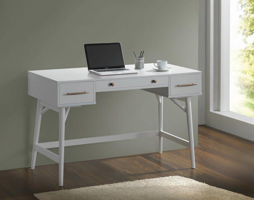 Transitional White Writing Desk - Premium Desk from Coaster Z2 Standard - Just $410! Shop now at Furniture Wholesale Plus  We are the best furniture store in Nashville, Hendersonville, Goodlettsville, Madison, Antioch, Mount Juliet, Lebanon, Gallatin, Springfield, Murfreesboro, Franklin, Brentwood