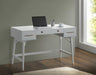 Transitional White Writing Desk - Premium Desk from Coaster Z2 Standard - Just $410! Shop now at Furniture Wholesale Plus  We are the best furniture store in Nashville, Hendersonville, Goodlettsville, Madison, Antioch, Mount Juliet, Lebanon, Gallatin, Springfield, Murfreesboro, Franklin, Brentwood