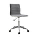 Modern Grey and Chrome Home Office Chair - Premium Office Chair from Coaster Z2 Standard - Just $150! Shop now at Furniture Wholesale Plus  We are the best furniture store in Nashville, Hendersonville, Goodlettsville, Madison, Antioch, Mount Juliet, Lebanon, Gallatin, Springfield, Murfreesboro, Franklin, Brentwood