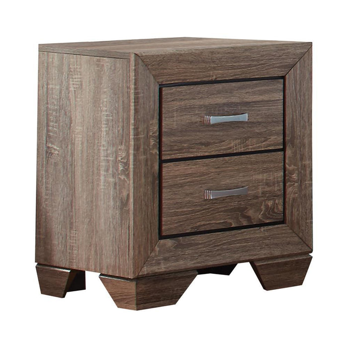 Kauffman Transitional Two Drawer Nightstand - Premium Nightstand from Coaster Z2 Standard - Just $184! Shop now at Furniture Wholesale Plus  We are the best furniture store in Nashville, Hendersonville, Goodlettsville, Madison, Antioch, Mount Juliet, Lebanon, Gallatin, Springfield, Murfreesboro, Franklin, Brentwood