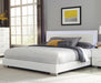 Felicity Contemporary White and High Gloss California King Bed - Premium Bed from Coaster Z2 Standard - Just $606! Shop now at Furniture Wholesale Plus  We are the best furniture store in Nashville, Hendersonville, Goodlettsville, Madison, Antioch, Mount Juliet, Lebanon, Gallatin, Springfield, Murfreesboro, Franklin, Brentwood