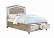 Bling Game Metallic California King Bed - Premium Bed from Coaster Z2 Standard - Just $1098! Shop now at Furniture Wholesale Plus  We are the best furniture store in Nashville, Hendersonville, Goodlettsville, Madison, Antioch, Mount Juliet, Lebanon, Gallatin, Springfield, Murfreesboro, Franklin, Brentwood