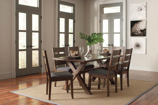 Alston Rustic Knotty Nutmeg Dining Table - Premium Dining Table from Coaster Z2 Standard - Just $414! Shop now at Furniture Wholesale Plus  We are the best furniture store in Nashville, Hendersonville, Goodlettsville, Madison, Antioch, Mount Juliet, Lebanon, Gallatin, Springfield, Murfreesboro, Franklin, Brentwood
