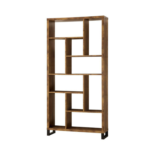Rustic Antique Nutmeg Bookcase - Premium Bookcase from Coaster Z2 Standard - Just $198! Shop now at Furniture Wholesale Plus  We are the best furniture store in Nashville, Hendersonville, Goodlettsville, Madison, Antioch, Mount Juliet, Lebanon, Gallatin, Springfield, Murfreesboro, Franklin, Brentwood