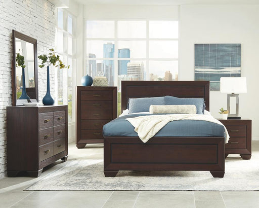 Fenbrook Transitional Dark Cocoa Eastern King Bed - Premium Bed from Coaster Z2 Standard - Just $418! Shop now at Furniture Wholesale Plus  We are the best furniture store in Nashville, Hendersonville, Goodlettsville, Madison, Antioch, Mount Juliet, Lebanon, Gallatin, Springfield, Murfreesboro, Franklin, Brentwood