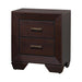 Fenbrook Dark Cocoa Two Drawer Nightstand - Premium Nightstand from Coaster Z2 Standard - Just $184! Shop now at Furniture Wholesale Plus  We are the best furniture store in Nashville, Hendersonville, Goodlettsville, Madison, Antioch, Mount Juliet, Lebanon, Gallatin, Springfield, Murfreesboro, Franklin, Brentwood