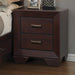 Fenbrook Dark Cocoa Two Drawer Nightstand - Premium Nightstand from Coaster Z2 Standard - Just $184! Shop now at Furniture Wholesale Plus  We are the best furniture store in Nashville, Hendersonville, Goodlettsville, Madison, Antioch, Mount Juliet, Lebanon, Gallatin, Springfield, Murfreesboro, Franklin, Brentwood