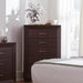 Fenbrook Dark Cocoa Five Drawer Chest - Premium Chest from Coaster Z2 Standard - Just $368! Shop now at Furniture Wholesale Plus  We are the best furniture store in Nashville, Hendersonville, Goodlettsville, Madison, Antioch, Mount Juliet, Lebanon, Gallatin, Springfield, Murfreesboro, Franklin, Brentwood