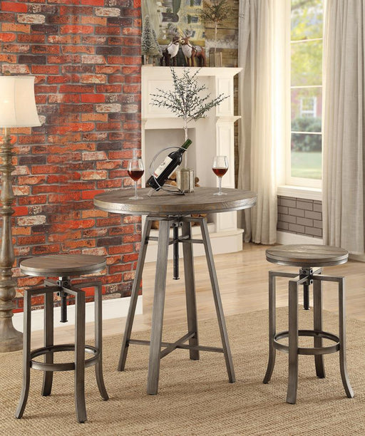 Industrial Adjustable Height Round Bar Table - Premium Bar Table from Coaster Z2 Standard - Just $358! Shop now at Furniture Wholesale Plus  We are the best furniture store in Nashville, Hendersonville, Goodlettsville, Madison, Antioch, Mount Juliet, Lebanon, Gallatin, Springfield, Murfreesboro, Franklin, Brentwood