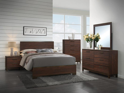 Edmonton Transitional Rustic Tobacco Eastern King Bed - Premium Bed from Coaster Z2 Standard - Just $390! Shop now at Furniture Wholesale Plus  We are the best furniture store in Nashville, Hendersonville, Goodlettsville, Madison, Antioch, Mount Juliet, Lebanon, Gallatin, Springfield, Murfreesboro, Franklin, Brentwood
