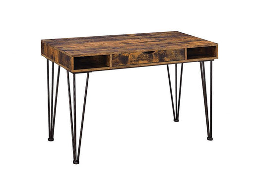 Industrial Antique Nutmeg Writing Desk - Premium Desk from Coaster Z2 Standard - Just $298! Shop now at Furniture Wholesale Plus  We are the best furniture store in Nashville, Hendersonville, Goodlettsville, Madison, Antioch, Mount Juliet, Lebanon, Gallatin, Springfield, Murfreesboro, Franklin, Brentwood