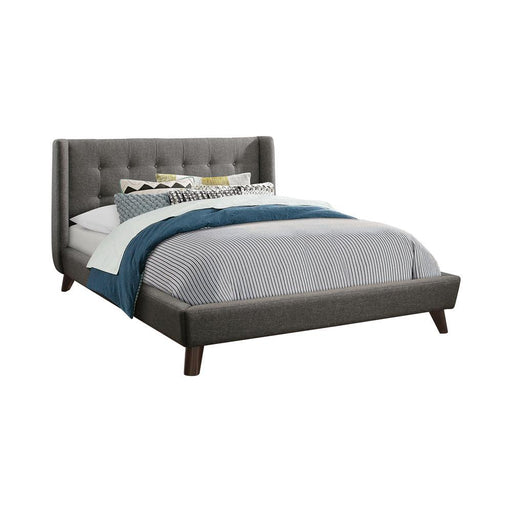 Carrington Grey Upholstered Queen Bed - Premium Bed from Coaster Z2 Standard - Just $530! Shop now at Furniture Wholesale Plus  We are the best furniture store in Nashville, Hendersonville, Goodlettsville, Madison, Antioch, Mount Juliet, Lebanon, Gallatin, Springfield, Murfreesboro, Franklin, Brentwood