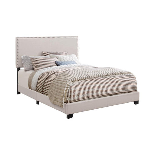 Boyd Upholstered Ivory Full Bed - Premium Bed from Coaster Z2 Standard - Just $198! Shop now at Furniture Wholesale Plus  We are the best furniture store in Nashville, Hendersonville, Goodlettsville, Madison, Antioch, Mount Juliet, Lebanon, Gallatin, Springfield, Murfreesboro, Franklin, Brentwood