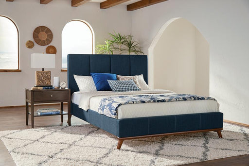 Charity Blue Upholstered King Bed - Premium Bed from Coaster Z2 Standard - Just $558! Shop now at Furniture Wholesale Plus  We are the best furniture store in Nashville, Hendersonville, Goodlettsville, Madison, Antioch, Mount Juliet, Lebanon, Gallatin, Springfield, Murfreesboro, Franklin, Brentwood