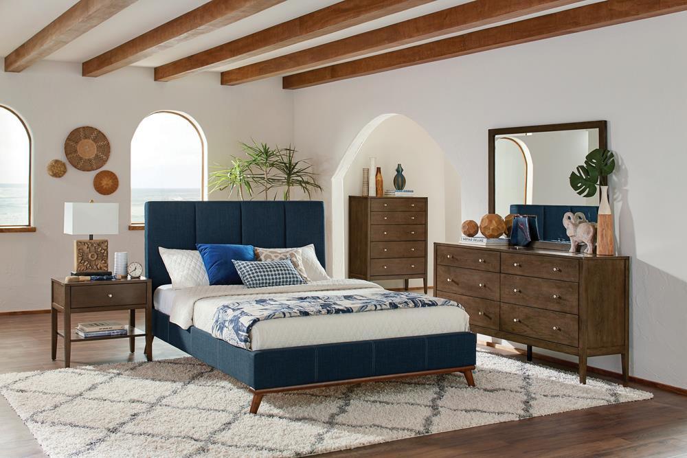 Charity Blue Upholstered Queen Bed - Premium Bed from Coaster Z2 Standard - Just $490! Shop now at Furniture Wholesale Plus  We are the best furniture store in Nashville, Hendersonville, Goodlettsville, Madison, Antioch, Mount Juliet, Lebanon, Gallatin, Springfield, Murfreesboro, Franklin, Brentwood