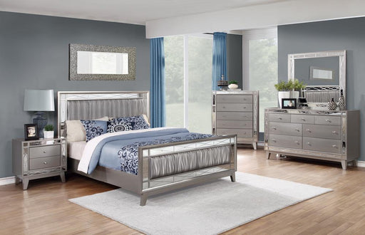Leighton Contemporary Metallic Queen Bed - Premium Bed from Coaster Z2 Standard - Just $738! Shop now at Furniture Wholesale Plus  We are the best furniture store in Nashville, Hendersonville, Goodlettsville, Madison, Antioch, Mount Juliet, Lebanon, Gallatin, Springfield, Murfreesboro, Franklin, Brentwood