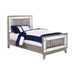 Leighton Contemporary Metallic Twin Bed - Premium Bed from Coaster Z2 Standard - Just $558! Shop now at Furniture Wholesale Plus  We are the best furniture store in Nashville, Hendersonville, Goodlettsville, Madison, Antioch, Mount Juliet, Lebanon, Gallatin, Springfield, Murfreesboro, Franklin, Brentwood