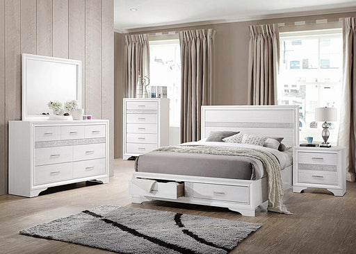 Miranda Contemporary White California King Storage Bed - Premium Bed from Coaster Z2 Standard - Just $658! Shop now at Furniture Wholesale Plus  We are the best furniture store in Nashville, Hendersonville, Goodlettsville, Madison, Antioch, Mount Juliet, Lebanon, Gallatin, Springfield, Murfreesboro, Franklin, Brentwood