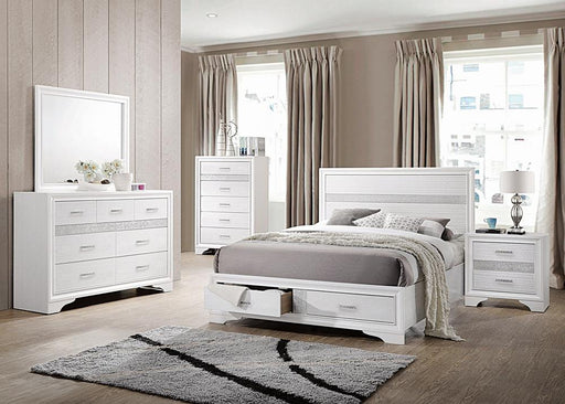 Miranda Contemporary White Queen Storage Bed - Premium Bed from Coaster Z2 Standard - Just $478! Shop now at Furniture Wholesale Plus  We are the best furniture store in Nashville, Hendersonville, Goodlettsville, Madison, Antioch, Mount Juliet, Lebanon, Gallatin, Springfield, Murfreesboro, Franklin, Brentwood