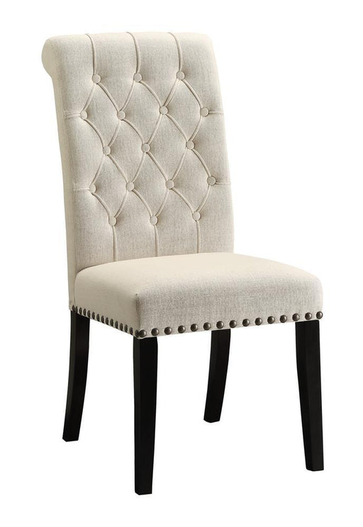 Parkins Cream Upholstered Dining Chair - Premium Dining Chair from Coaster Z2 Standard - Just $134! Shop now at Furniture Wholesale Plus  We are the best furniture store in Nashville, Hendersonville, Goodlettsville, Madison, Antioch, Mount Juliet, Lebanon, Gallatin, Springfield, Murfreesboro, Franklin, Brentwood