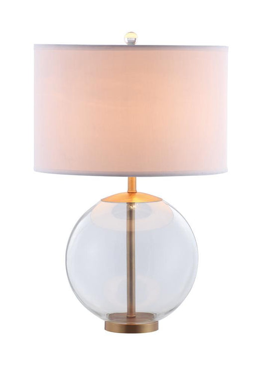 White and Clear Table Lamp - Premium Table Lamp from Coaster Z2 Standard - Just $154! Shop now at Furniture Wholesale Plus  We are the best furniture store in Nashville, Hendersonville, Goodlettsville, Madison, Antioch, Mount Juliet, Lebanon, Gallatin, Springfield, Murfreesboro, Franklin, Brentwood