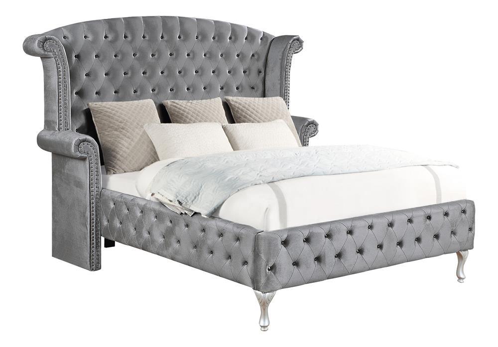 Deanna Bedroom Traditional Metallic Queen Bed - Premium Bed from Coaster Z2 Standard - Just $1058! Shop now at Furniture Wholesale Plus  We are the best furniture store in Nashville, Hendersonville, Goodlettsville, Madison, Antioch, Mount Juliet, Lebanon, Gallatin, Springfield, Murfreesboro, Franklin, Brentwood