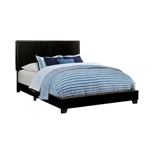 Dorian Black Faux Leather Upholstered Queen Bed - Premium Bed from Coaster Z2 Standard - Just $154! Shop now at Furniture Wholesale Plus  We are the best furniture store in Nashville, Hendersonville, Goodlettsville, Madison, Antioch, Mount Juliet, Lebanon, Gallatin, Springfield, Murfreesboro, Franklin, Brentwood