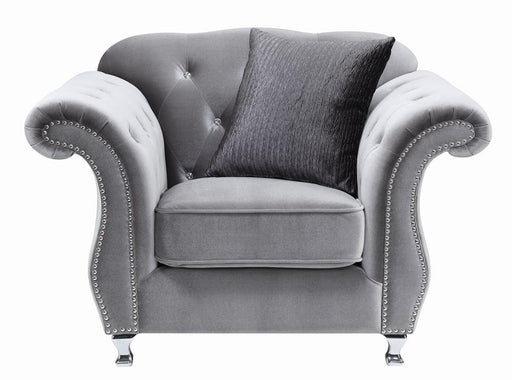 Frostine Traditional Silver Chair - Premium Chair from Coaster Z2 Standard - Just $800! Shop now at Furniture Wholesale Plus  We are the best furniture store in Nashville, Hendersonville, Goodlettsville, Madison, Antioch, Mount Juliet, Lebanon, Gallatin, Springfield, Murfreesboro, Franklin, Brentwood