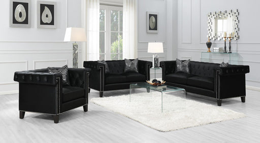 Reventlow Formal Black Sofa - Premium Sofa from Coaster Z2 Standard - Just $1118! Shop now at Furniture Wholesale Plus  We are the best furniture store in Nashville, Hendersonville, Goodlettsville, Madison, Antioch, Mount Juliet, Lebanon, Gallatin, Springfield, Murfreesboro, Franklin, Brentwood