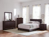 Dorian Brown Faux Leather Upholstered Queen Bed - Premium Bed from Coaster Z2 Standard - Just $154! Shop now at Furniture Wholesale Plus  We are the best furniture store in Nashville, Hendersonville, Goodlettsville, Madison, Antioch, Mount Juliet, Lebanon, Gallatin, Springfield, Murfreesboro, Franklin, Brentwood