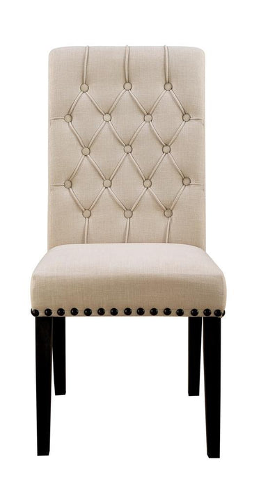 Weber Traditional Smokey Black Upholstered Side Chair - Premium Dining Chair from Coaster Z2 Standard - Just $134! Shop now at Furniture Wholesale Plus  We are the best furniture store in Nashville, Hendersonville, Goodlettsville, Madison, Antioch, Mount Juliet, Lebanon, Gallatin, Springfield, Murfreesboro, Franklin, Brentwood