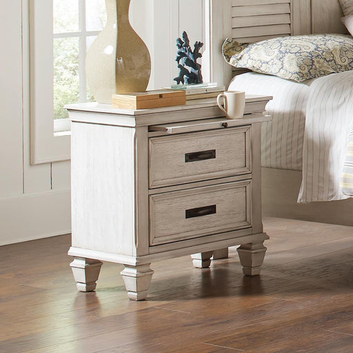 Franco Antique White Two Drawer Nightstand With Tray - Premium Nightstand from Coaster Z2 Standard - Just $328! Shop now at Furniture Wholesale Plus  We are the best furniture store in Nashville, Hendersonville, Goodlettsville, Madison, Antioch, Mount Juliet, Lebanon, Gallatin, Springfield, Murfreesboro, Franklin, Brentwood