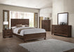 Brandon Transitional Medium Brown Queen Bed - Premium Bed from Coaster Z2 Standard - Just $270! Shop now at Furniture Wholesale Plus  We are the best furniture store in Nashville, Hendersonville, Goodlettsville, Madison, Antioch, Mount Juliet, Lebanon, Gallatin, Springfield, Murfreesboro, Franklin, Brentwood