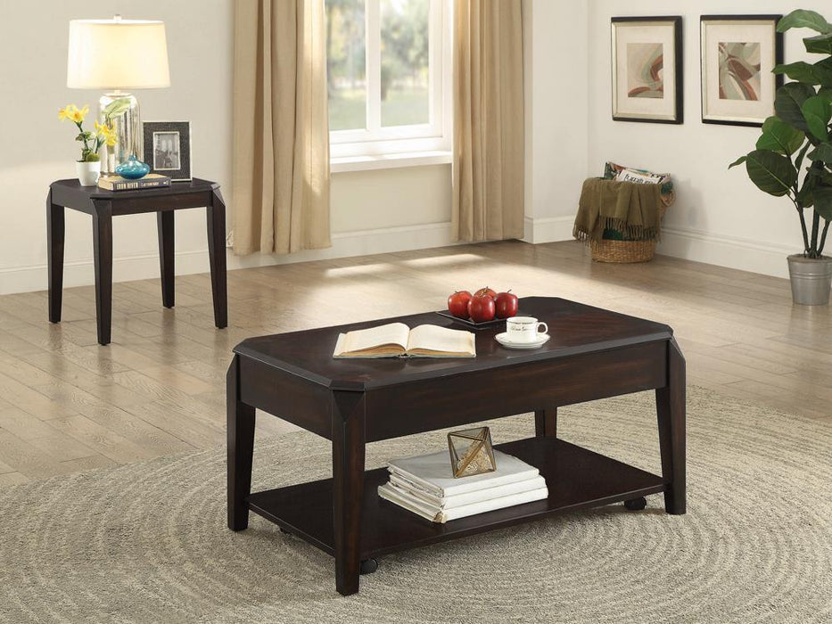 Transitional Walnut End Table - Premium End Table from Coaster Z2 Standard - Just $138! Shop now at Furniture Wholesale Plus  We are the best furniture store in Nashville, Hendersonville, Goodlettsville, Madison, Antioch, Mount Juliet, Lebanon, Gallatin, Springfield, Murfreesboro, Franklin, Brentwood