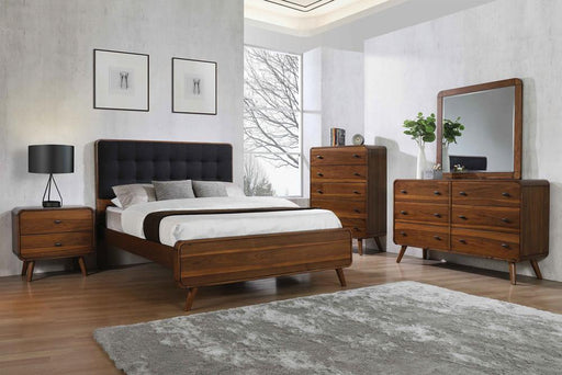 Robyn Mid Century Modern Dark Walnut California King Bed - Premium Bed from Coaster Z2 Standard - Just $710! Shop now at Furniture Wholesale Plus  We are the best furniture store in Nashville, Hendersonville, Goodlettsville, Madison, Antioch, Mount Juliet, Lebanon, Gallatin, Springfield, Murfreesboro, Franklin, Brentwood
