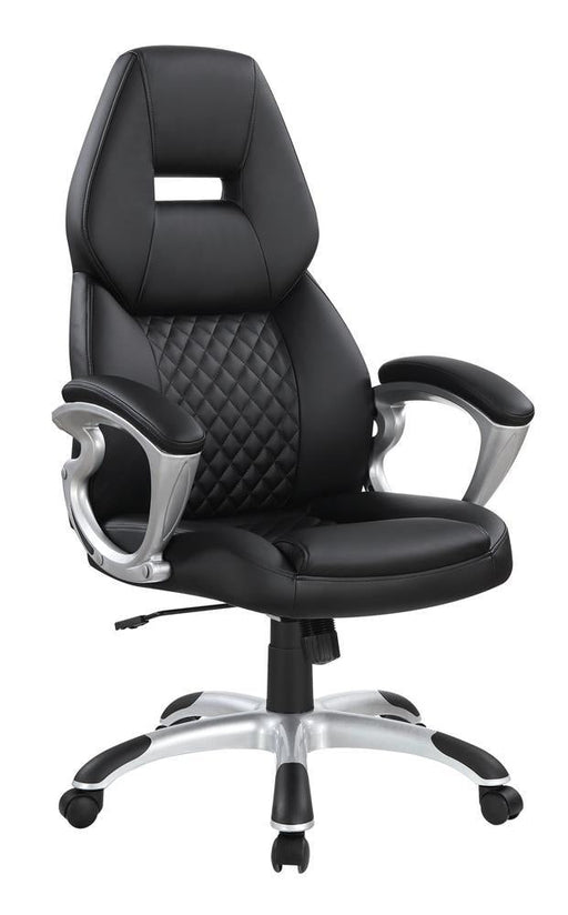 Transitional Black High Back Office Chair - Premium Office Chair from Coaster Z2 Standard - Just $250! Shop now at Furniture Wholesale Plus  We are the best furniture store in Nashville, Hendersonville, Goodlettsville, Madison, Antioch, Mount Juliet, Lebanon, Gallatin, Springfield, Murfreesboro, Franklin, Brentwood