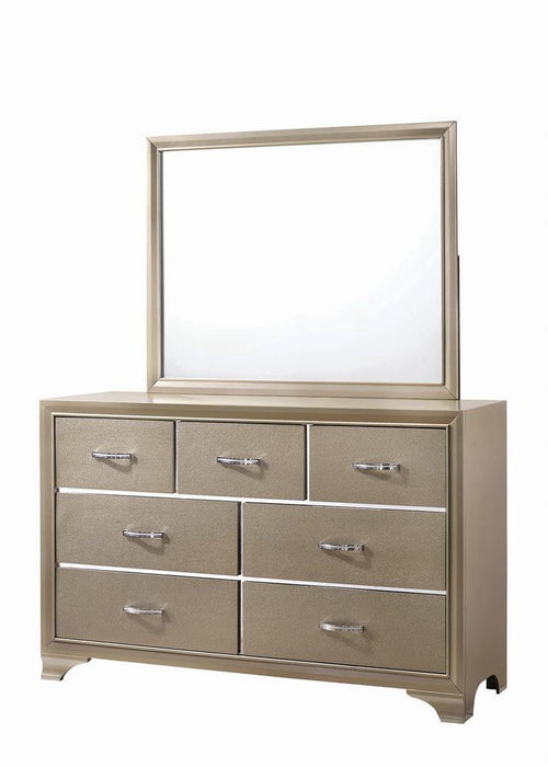 Beaumont Transitional Champagne Dresser - Premium Dresser from Coaster Z2 Standard - Just $616! Shop now at Furniture Wholesale Plus  We are the best furniture store in Nashville, Hendersonville, Goodlettsville, Madison, Antioch, Mount Juliet, Lebanon, Gallatin, Springfield, Murfreesboro, Franklin, Brentwood