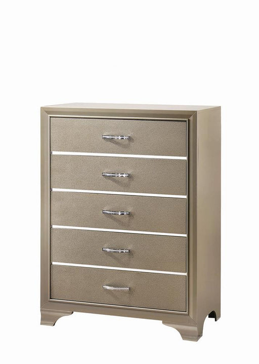 Beaumont Transitional Champagne Chest - Premium Chest from Coaster Z2 Standard - Just $460! Shop now at Furniture Wholesale Plus  We are the best furniture store in Nashville, Hendersonville, Goodlettsville, Madison, Antioch, Mount Juliet, Lebanon, Gallatin, Springfield, Murfreesboro, Franklin, Brentwood