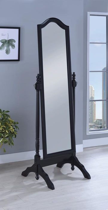 Transitional Black Cheval Mirror - Premium Cheval Mirror from Coaster Z2 Standard - Just $158! Shop now at Furniture Wholesale Plus  We are the best furniture store in Nashville, Hendersonville, Goodlettsville, Madison, Antioch, Mount Juliet, Lebanon, Gallatin, Springfield, Murfreesboro, Franklin, Brentwood