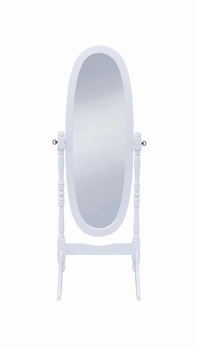 Transitional White Cheval Mirror - Premium Cheval Mirror from Coaster Z2 Standard - Just $82! Shop now at Furniture Wholesale Plus  We are the best furniture store in Nashville, Hendersonville, Goodlettsville, Madison, Antioch, Mount Juliet, Lebanon, Gallatin, Springfield, Murfreesboro, Franklin, Brentwood