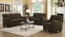 Clementine Casual Brown Loveseat - Premium Loveseat from Coaster Z2 Standard - Just $520! Shop now at Furniture Wholesale Plus  We are the best furniture store in Nashville, Hendersonville, Goodlettsville, Madison, Antioch, Mount Juliet, Lebanon, Gallatin, Springfield, Murfreesboro, Franklin, Brentwood