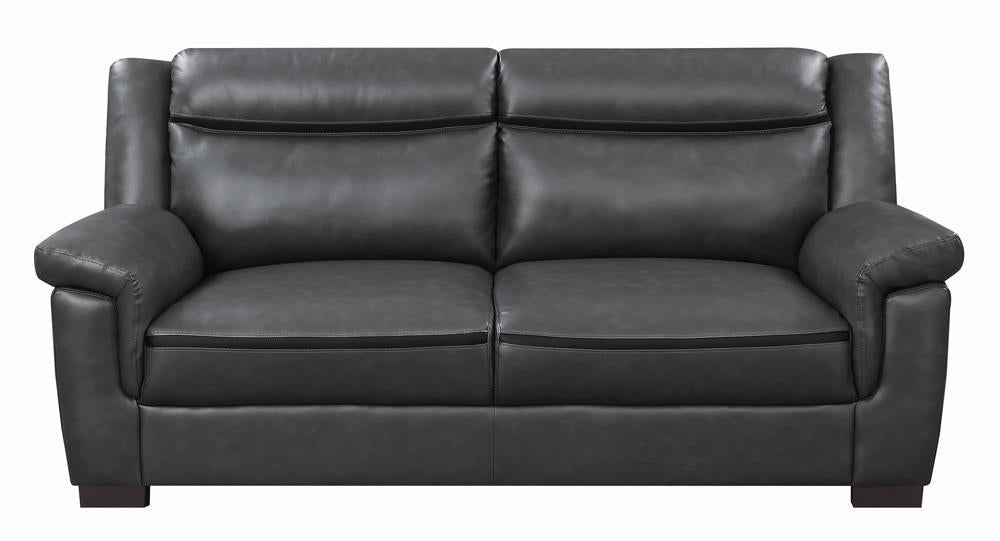 Arabella Contemporary Grey Sofa - Premium Sofa from Coaster Z2 Standard - Just $638! Shop now at Furniture Wholesale Plus  We are the best furniture store in Nashville, Hendersonville, Goodlettsville, Madison, Antioch, Mount Juliet, Lebanon, Gallatin, Springfield, Murfreesboro, Franklin, Brentwood