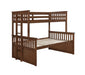 Atkin Weathered Walnut Twin XL over Queen Bunk Bed - Premium Bed from Coaster Z2 Standard - Just $1158! Shop now at Furniture Wholesale Plus  We are the best furniture store in Nashville, Hendersonville, Goodlettsville, Madison, Antioch, Mount Juliet, Lebanon, Gallatin, Springfield, Murfreesboro, Franklin, Brentwood