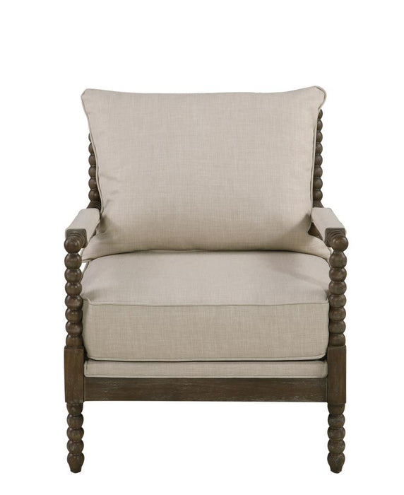 Traditional Oatmeal and Natural Accent Chair - Premium Accent Chair from Coaster Z2 Standard - Just $498! Shop now at Furniture Wholesale Plus  We are the best furniture store in Nashville, Hendersonville, Goodlettsville, Madison, Antioch, Mount Juliet, Lebanon, Gallatin, Springfield, Murfreesboro, Franklin, Brentwood