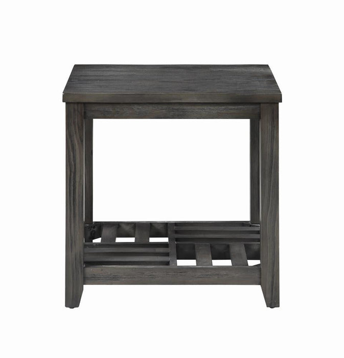 Rustic Grey Side Table - Premium End Table from Coaster Z2 Standard - Just $158! Shop now at Furniture Wholesale Plus  We are the best furniture store in Nashville, Hendersonville, Goodlettsville, Madison, Antioch, Mount Juliet, Lebanon, Gallatin, Springfield, Murfreesboro, Franklin, Brentwood