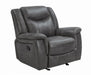 Conrad Transitional Grey Glider Recliner - Premium Recliner from Coaster Z2 Standard - Just $518! Shop now at Furniture Wholesale Plus  We are the best furniture store in Nashville, Hendersonville, Goodlettsville, Madison, Antioch, Mount Juliet, Lebanon, Gallatin, Springfield, Murfreesboro, Franklin, Brentwood